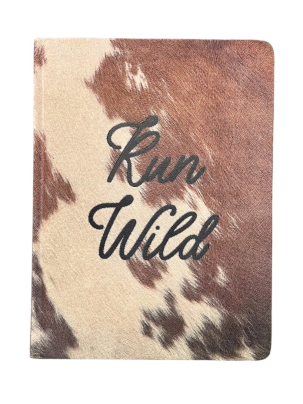Run Wild 200 Lined Page 8” x 6” Brown Cowhide Accent Covered Journal Notebook
